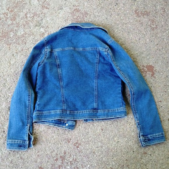Justice Denim Jean Jacket Girls 10 - Picture 3 of 4